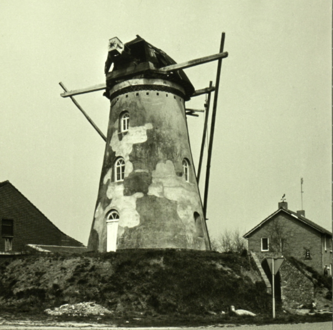 De situatie van de molen in 1970